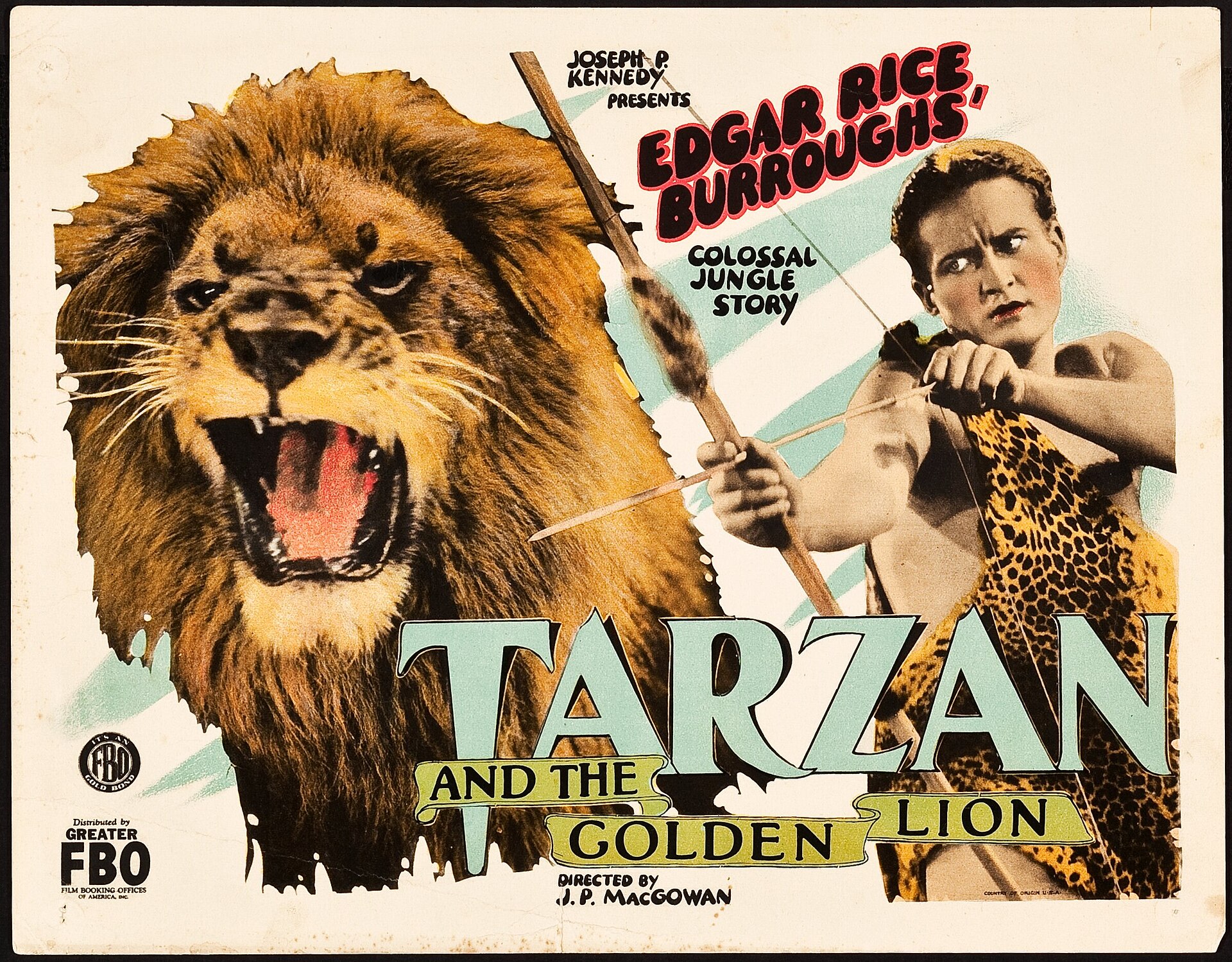 Imagem de referência de Tarzan e o Leão de Ouro, descrito nos dados abertos como livro de romance de Edgar Rice Burroughs