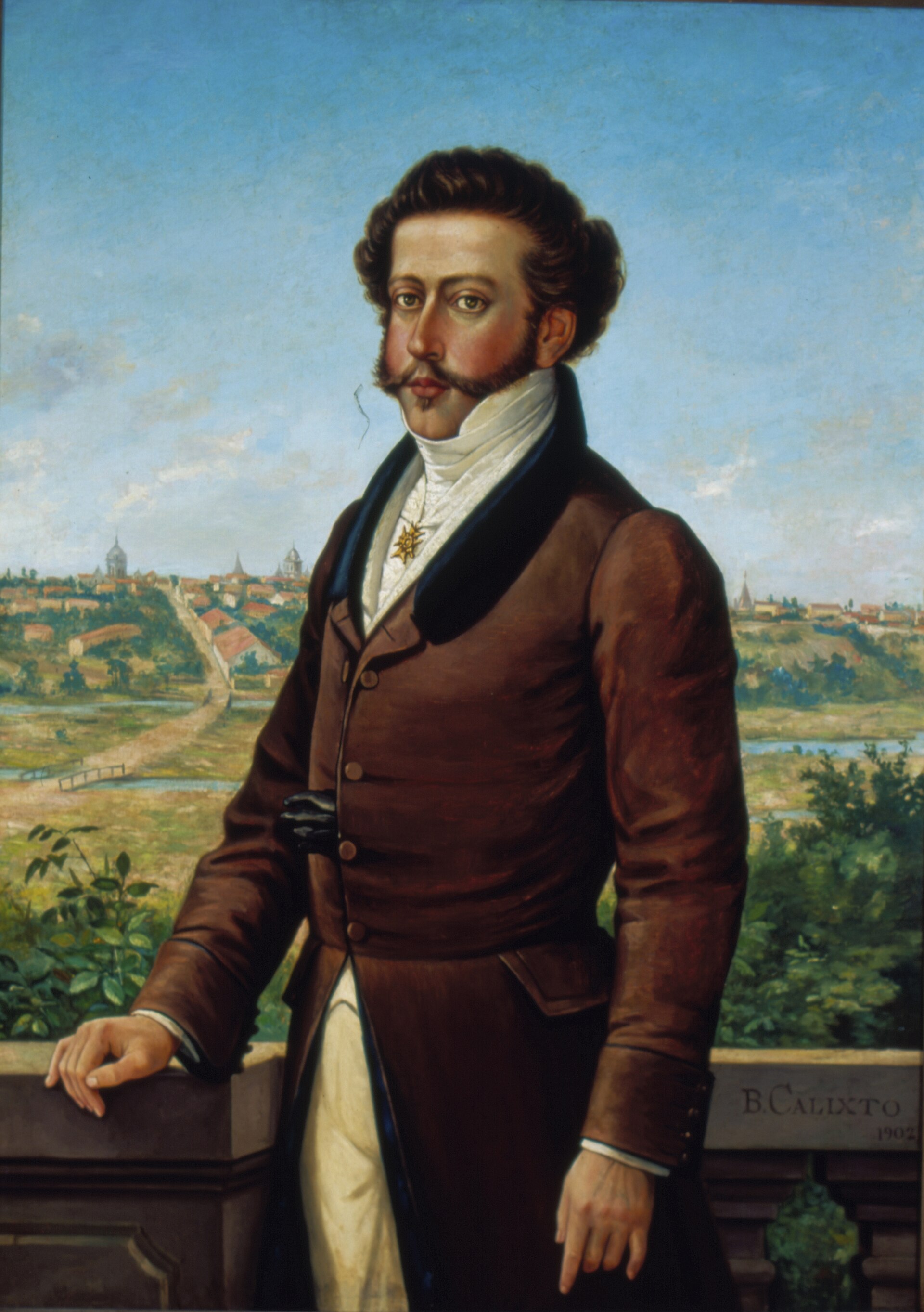 Imagem de referência de Retrato de Dom Pedro I, descrito nos dados abertos como pintura de Benedito Calixto
