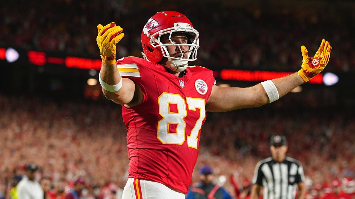 Taylor Swift tem uma celebração selvagem após Travis Kelce marcar o primeiro touchdown da temporada de 2026
