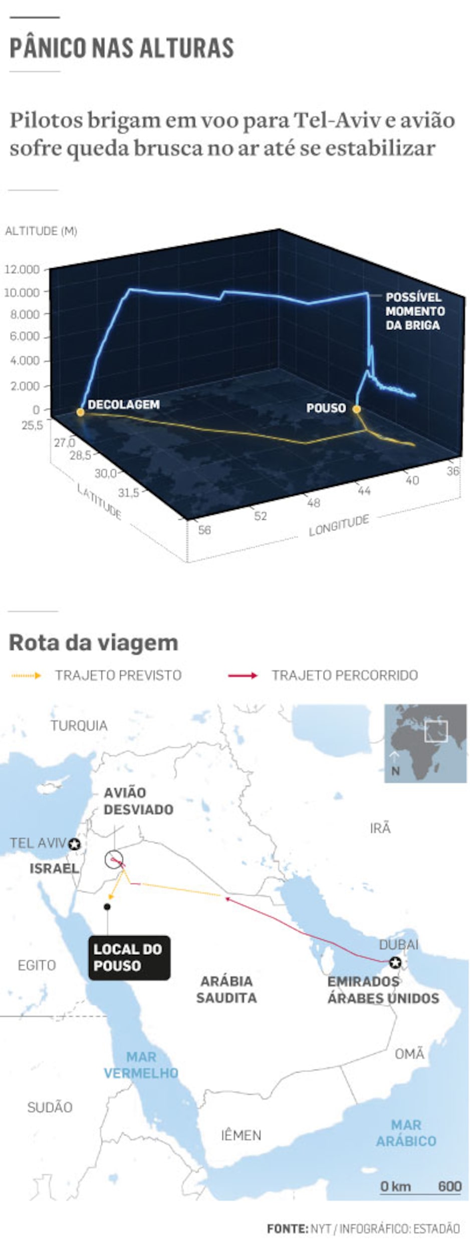 Piloto esfaqueado: o que se sabe sobre suposta tentativa de ataque terrorista em voo para Israel