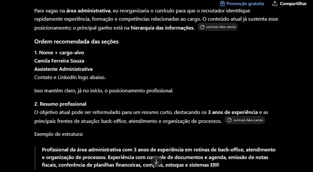 Prompt para melhorar o currículo: 10 opções para deixá-lo mais profissional