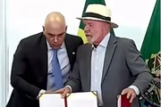 Encontro ocorreu na casa do ministro Alexandre de Moraes