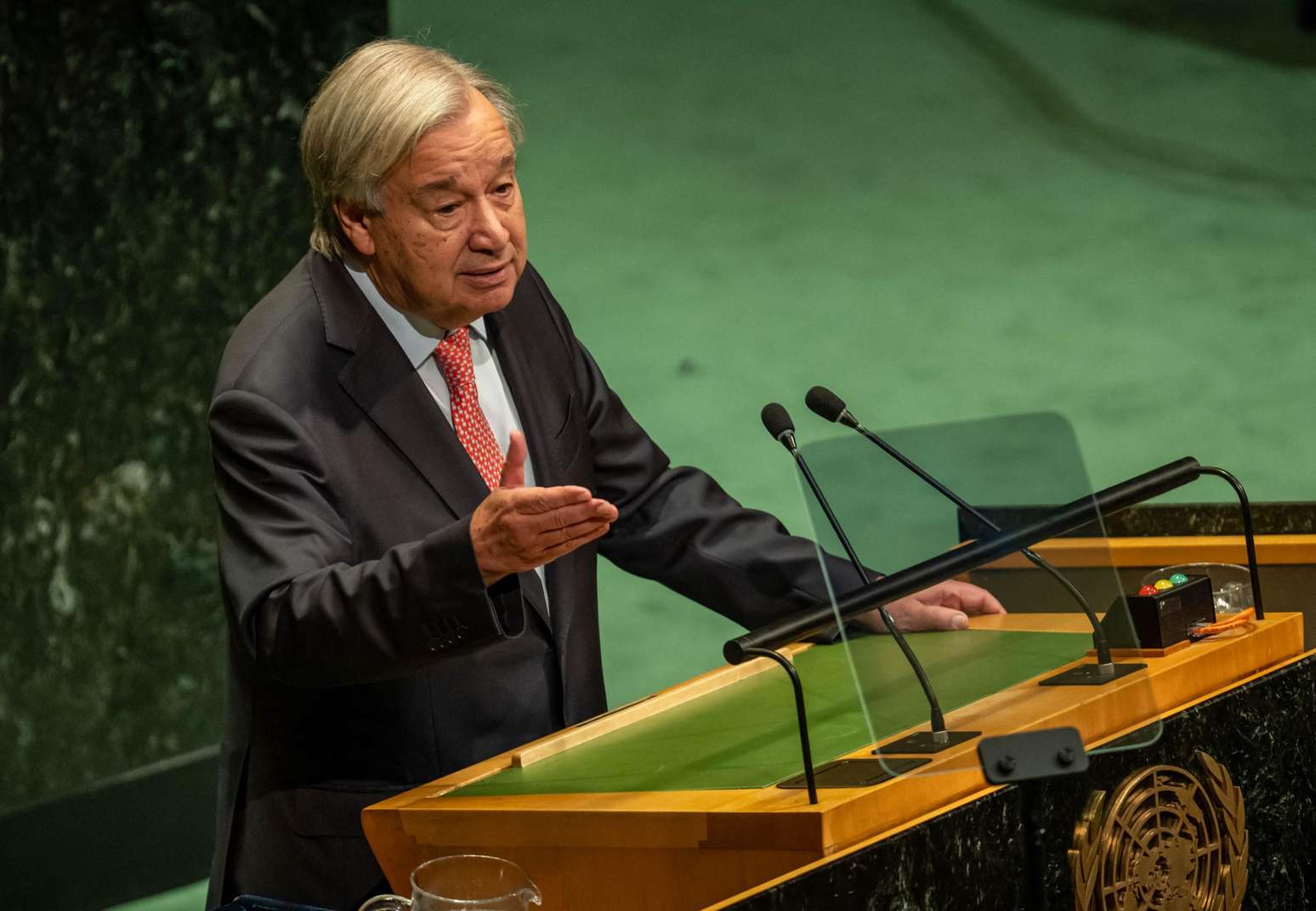 Ant&oacute;nio Guterres, Secret&aacute;rio-Geral das Na&ccedil;&otilde;es Unidas (ONU), discursa na abertura da Assembleia Geral da ONU.