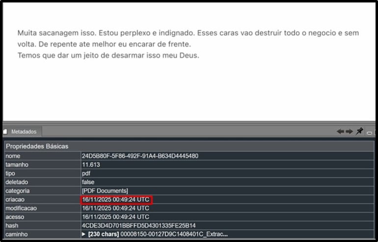 Em mensagem supostamente enviada a Moraes, Vorcaro reclama de ações contra o Banco Master