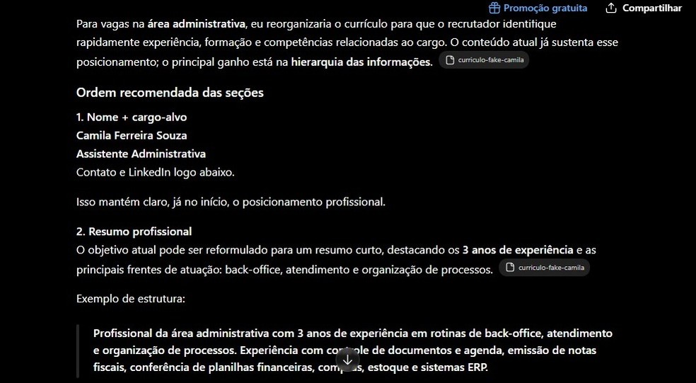 Prompt para melhorar o currículo: 10 opções para deixá-lo mais profissional