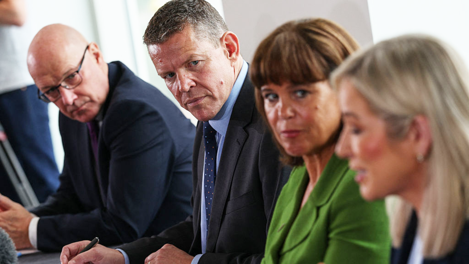 John Swinney, Rhun ap Iorwerth, Mary Lou McDonald e Michelle O'Neill se encontraram no Pa&iacute;s de Gales nesta segunda-feira
