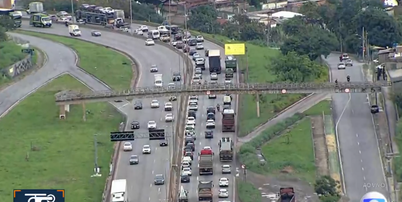 Globocop mostrava o trânsito no Anel Rodoviário de Belo Horizonte (MG) Foto: Reprodução/TV Globo