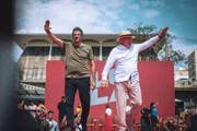 Haddad e Lula durante agenda em São José do Rio Preto, no interior