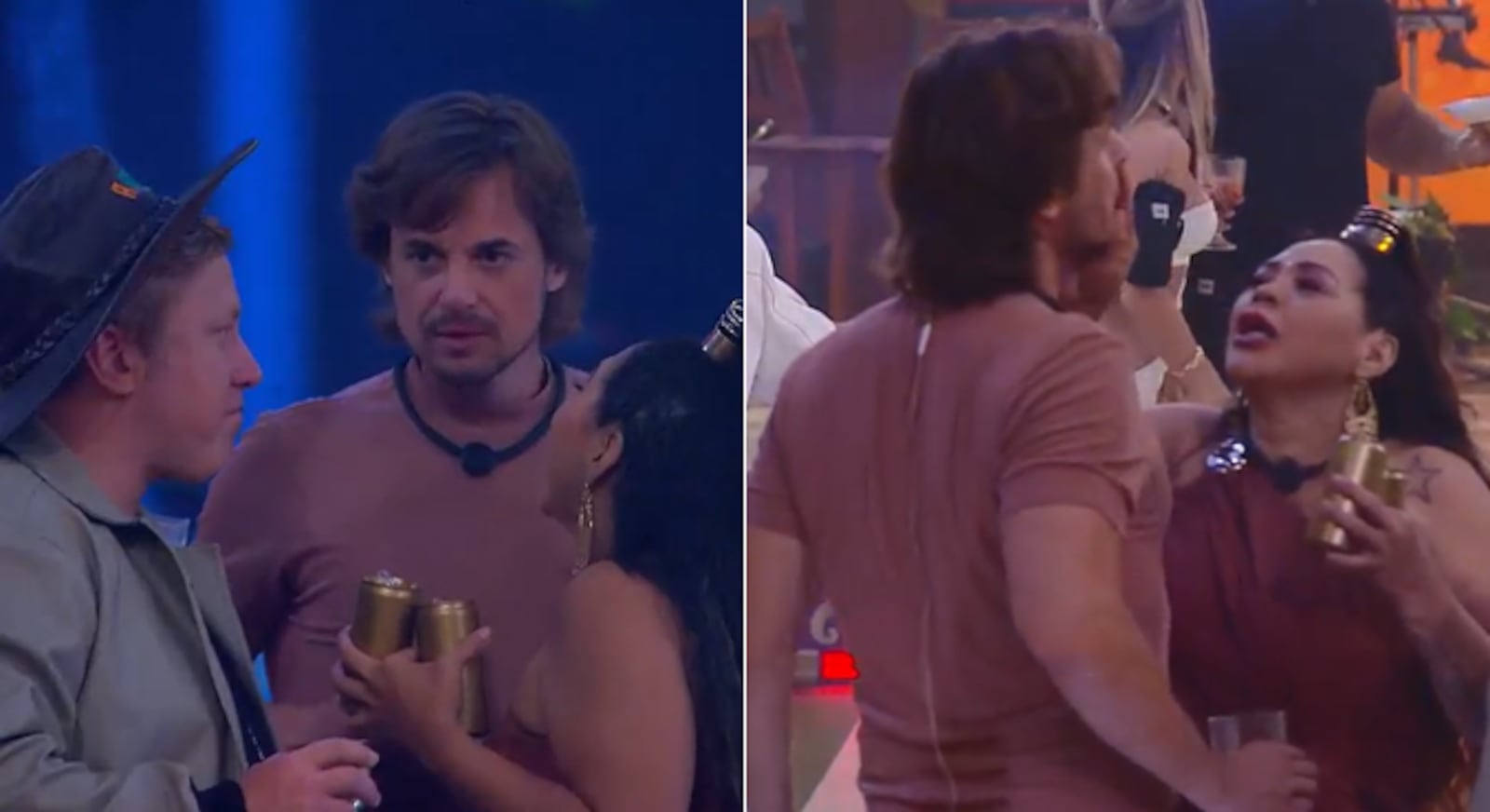 Darlin pegou no pé de Daniel depois do beijo Reprodução/RecordPlus