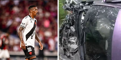 Robert Renan sofre acidente de carro no Rio Foto: Reprodu&ccedil;&atilde;o/Instagram/robertrenan03 | Divulga&ccedil;&atilde;o/Vasco