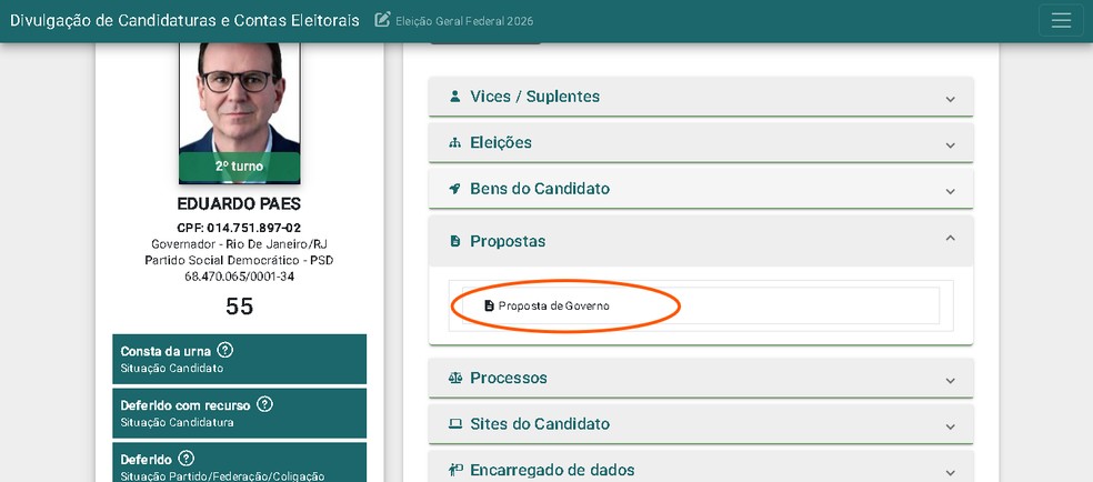 Eleições 2026: como consultar os planos de governo dos candidatos online