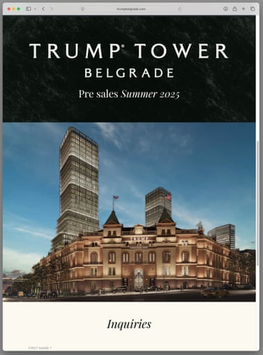 Um procurador sérvio que investigou o projeto da Torre Trump em Belgrado foi 'alvo de spyware'