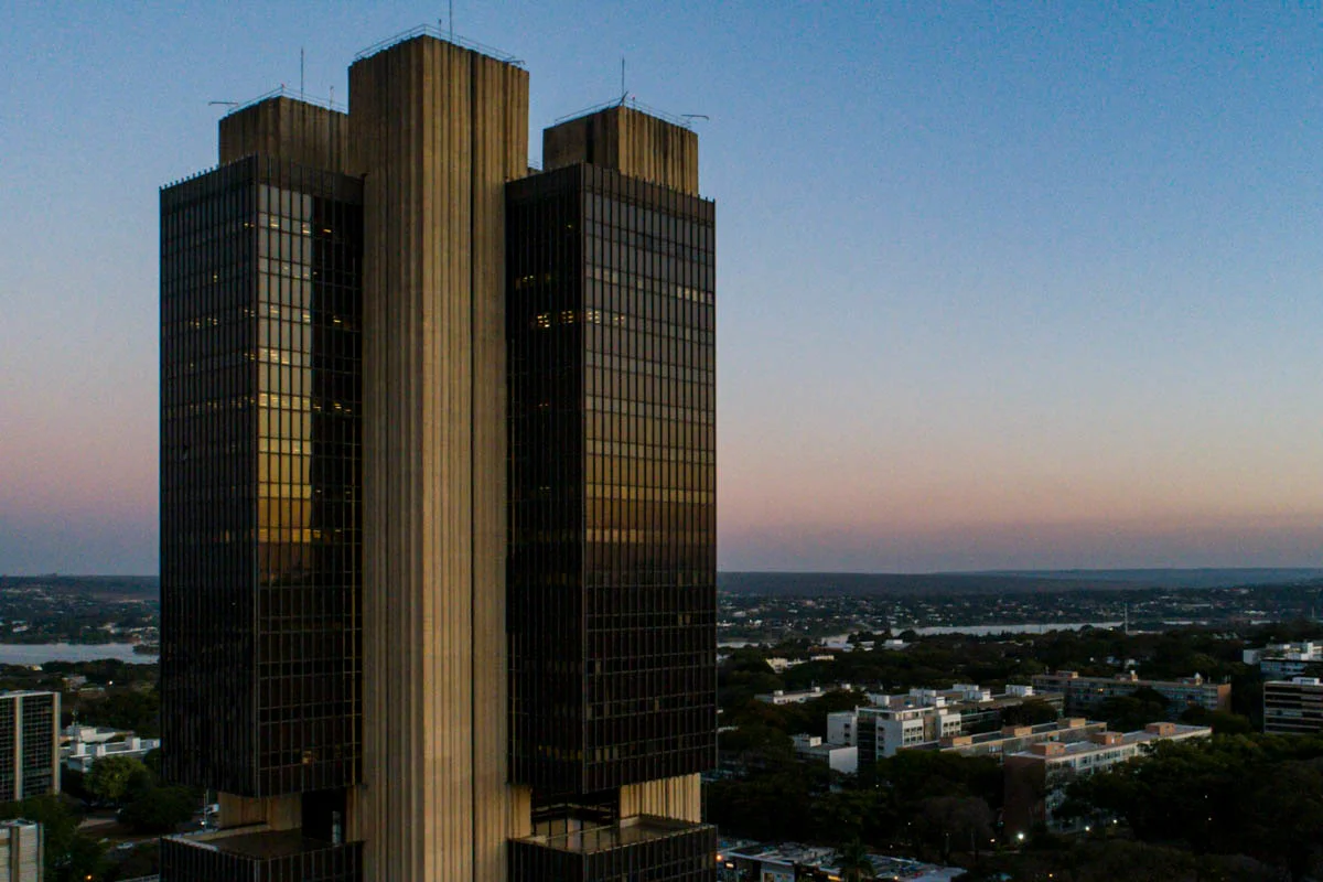 Imagem aérea do Banco Central BC em Brasília Lula concurso focus - Metrópoles
