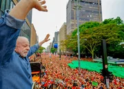 Presidente Lula durante ato ”Lula em São Paulo, O Brasil Pronto Pra Mais” na Avenida Paulista, em São Paulo