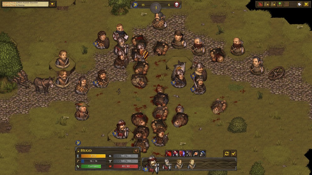 Battle Brothers é um RPG tático ambientado em um mundo medieval — Foto: Reprodução/Steam