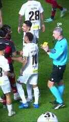 Neymar dá caneta em Paquetá, clima esquenta em Santos x Flamengo, mas tudo acaba bem