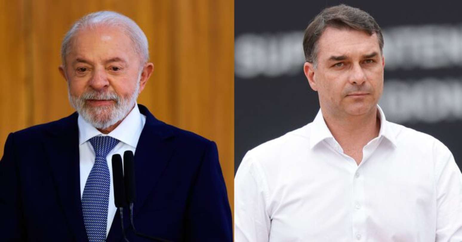Lula e Flávio Bolsonaro lideram as pesquisas de intenção de voto na disputa pela Presidência da República