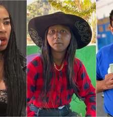 Inês Brasil, Menina da Bota e Manoel Gomes, o Caneta Azul Foto: Reprodução/Instagram