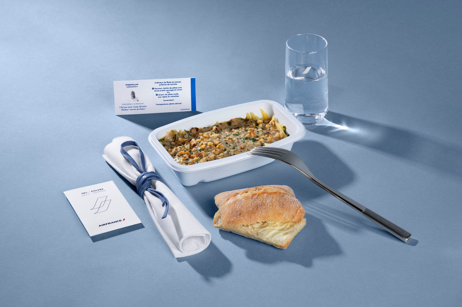 Conchiglie com cogumelos chanterelle e creme de ervas Thomas Hericourt / Air France