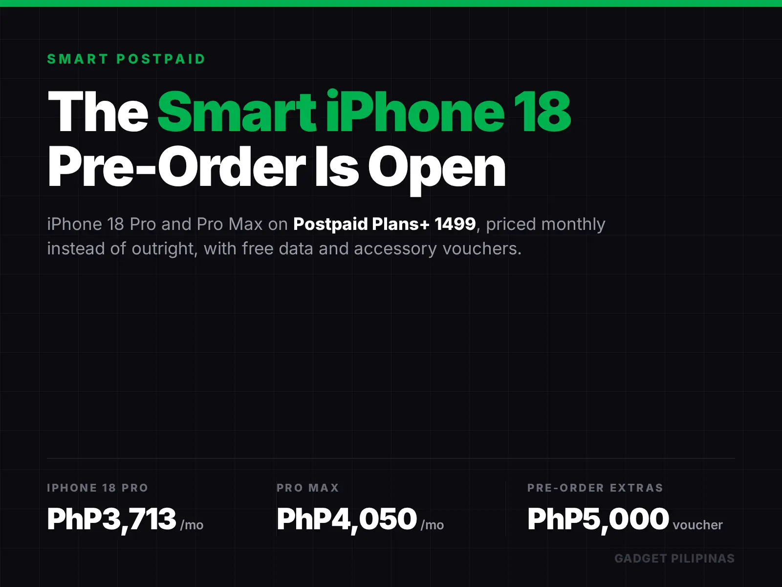 Pré-vendas do Smart iPhone 18 abertas nos planos Plans+ 1499