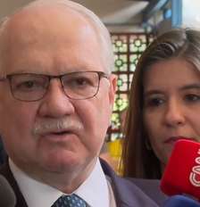 Presidente do STF, Edson Fachin vota em Brasília e diz que desafios aguardam o próximo presidente eleito Foto: Reprodução/Globonews