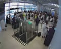 CCTV from inside Riyadh airport shows moment of deadly airstrike