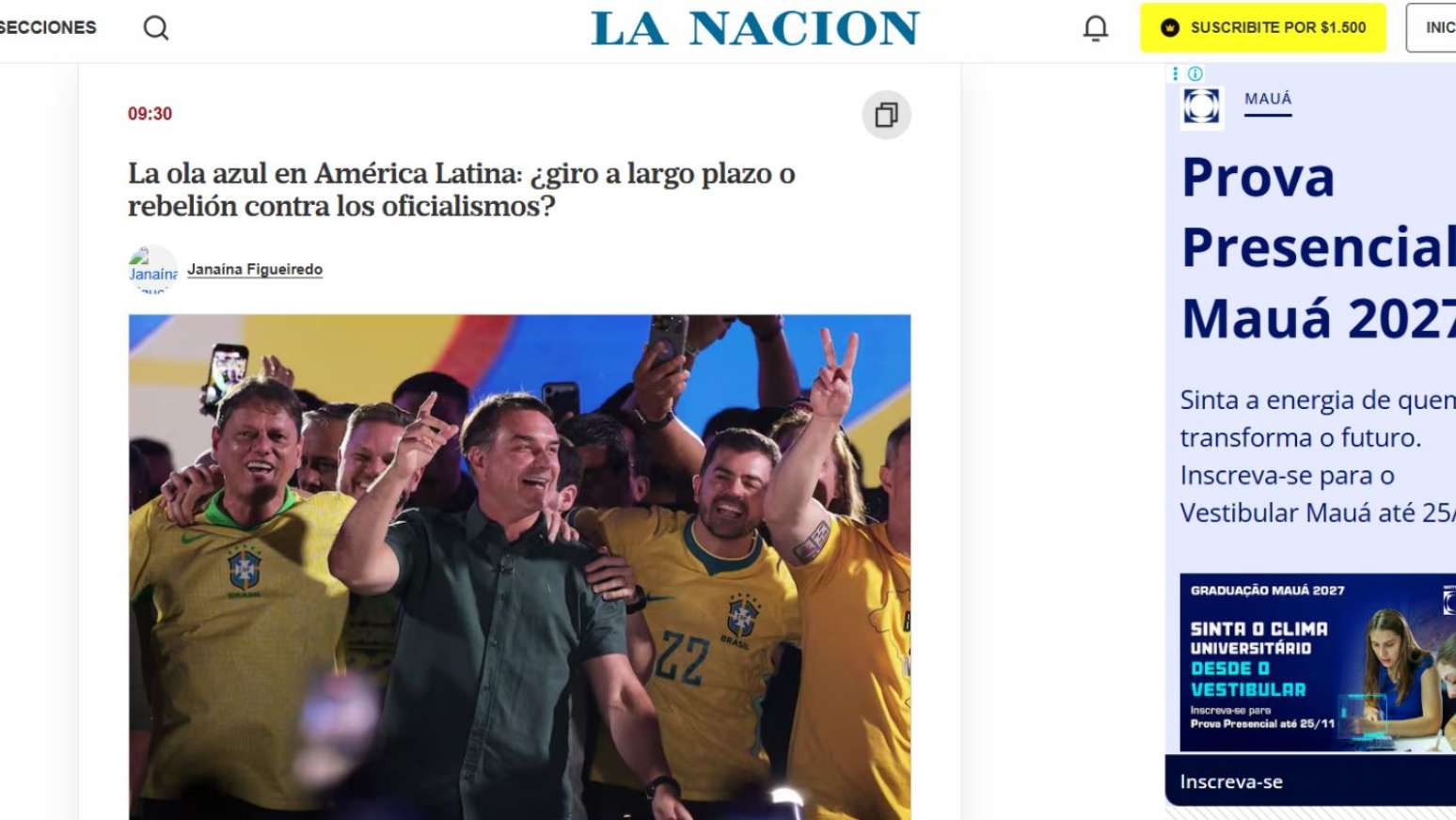 La Nación: A onda azul na América Latina: uma mudança a longo prazo ou uma rebelião contra o sistema?