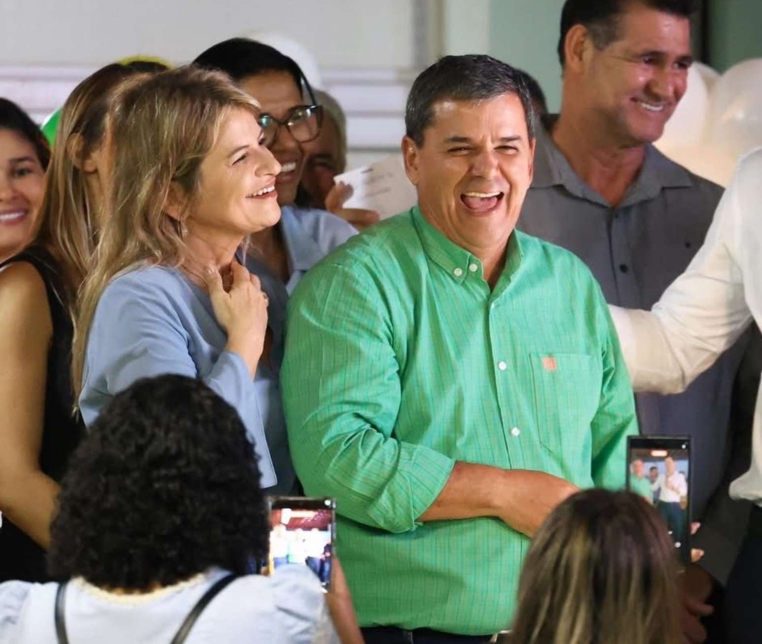 Flávia Morais (MDB), reeleita deputada federal, e George Morais (MDB), eleito deputado estadual por Goiás