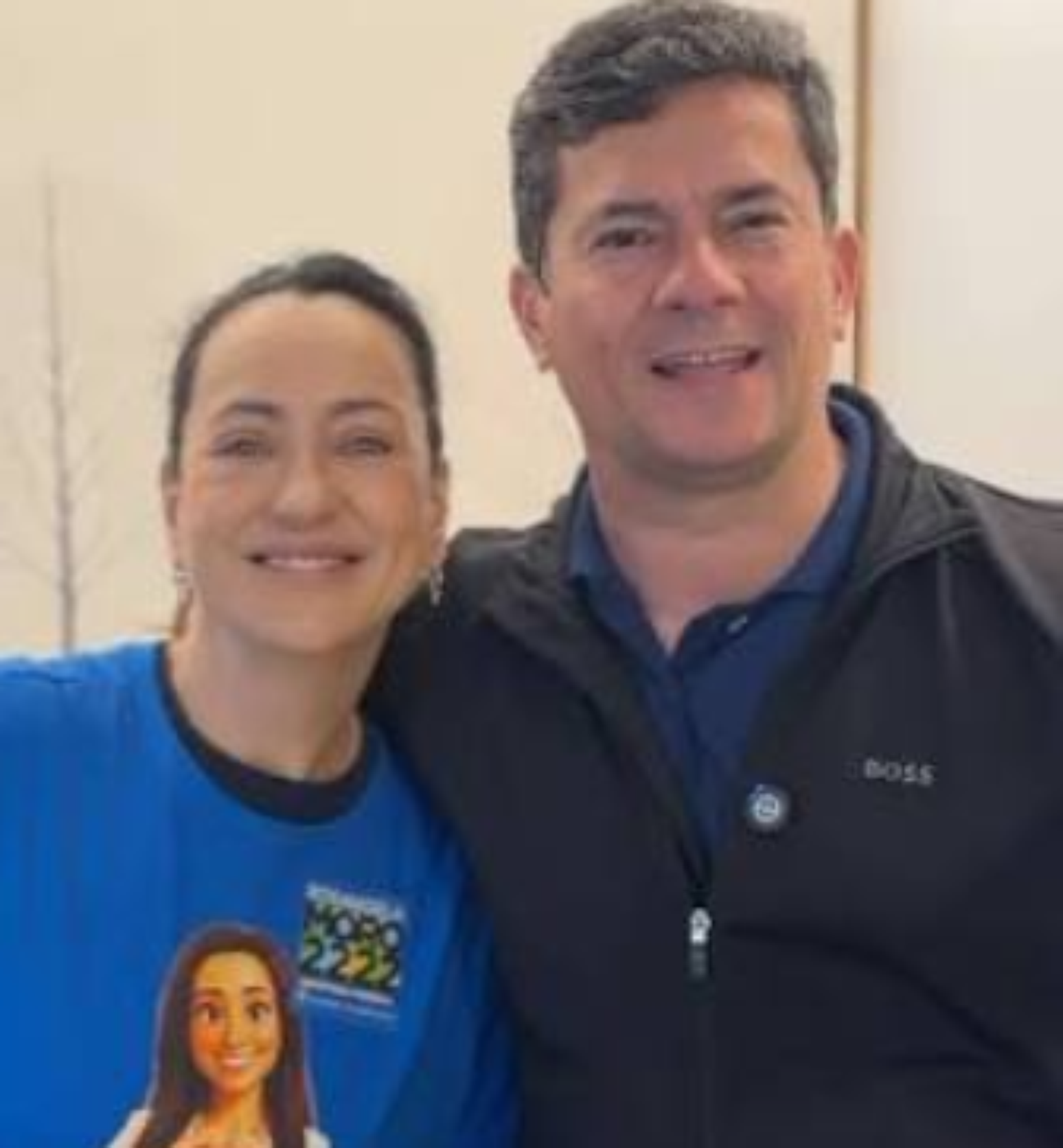 Rosângela Moro (PL), eleita deputada federal, e Sérgio Moro (PL), governador do Paraná eleito no primeiro turno