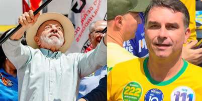 Lula e Flávio Foto: Divulgação/Reprodução redes sociais