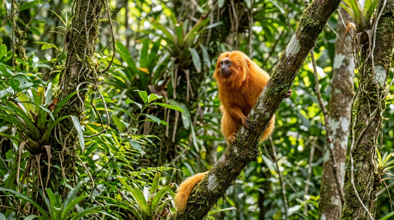 Em 1984, um punhado de micos-leões-dourados nascidos em zoológicos estrangeiros foi solto na Mata Atlântica do Rio de Janeiro, quando restavam menos de 200 na natureza: quatro décadas depois, a população passa de 4 mil e o macaquinho virou o único caso brasileiro de espécie que saiu da lista de ameaça crítica