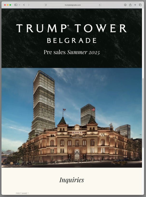 Um procurador sérvio que investigou o projeto da Torre Trump em Belgrado foi 'alvo de spyware'