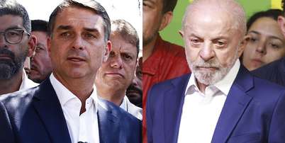Fl&aacute;vio Bolsonaro (PL) e Lula (PT) disputam o segundo turno das elei&ccedil;&otilde;es presidenciais em 25 de outubro Foto: Wilton J&uacute;nior e Daniel Teixeira/Estad&atilde;o / Estad&atilde;o