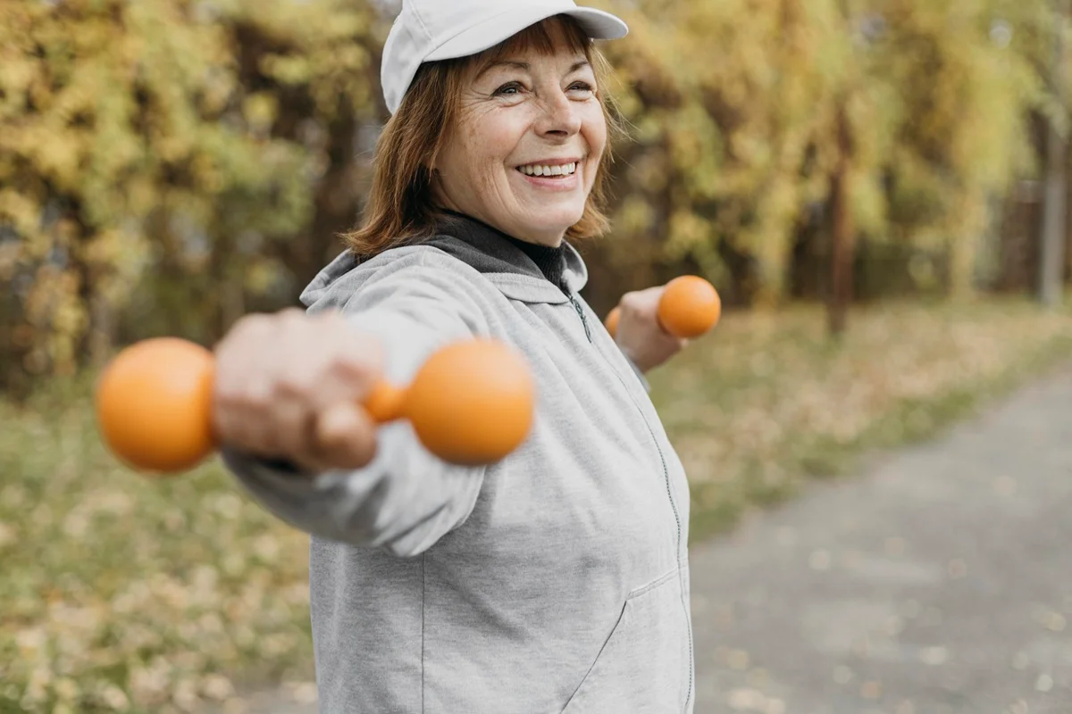 Mulher fazendo exercício