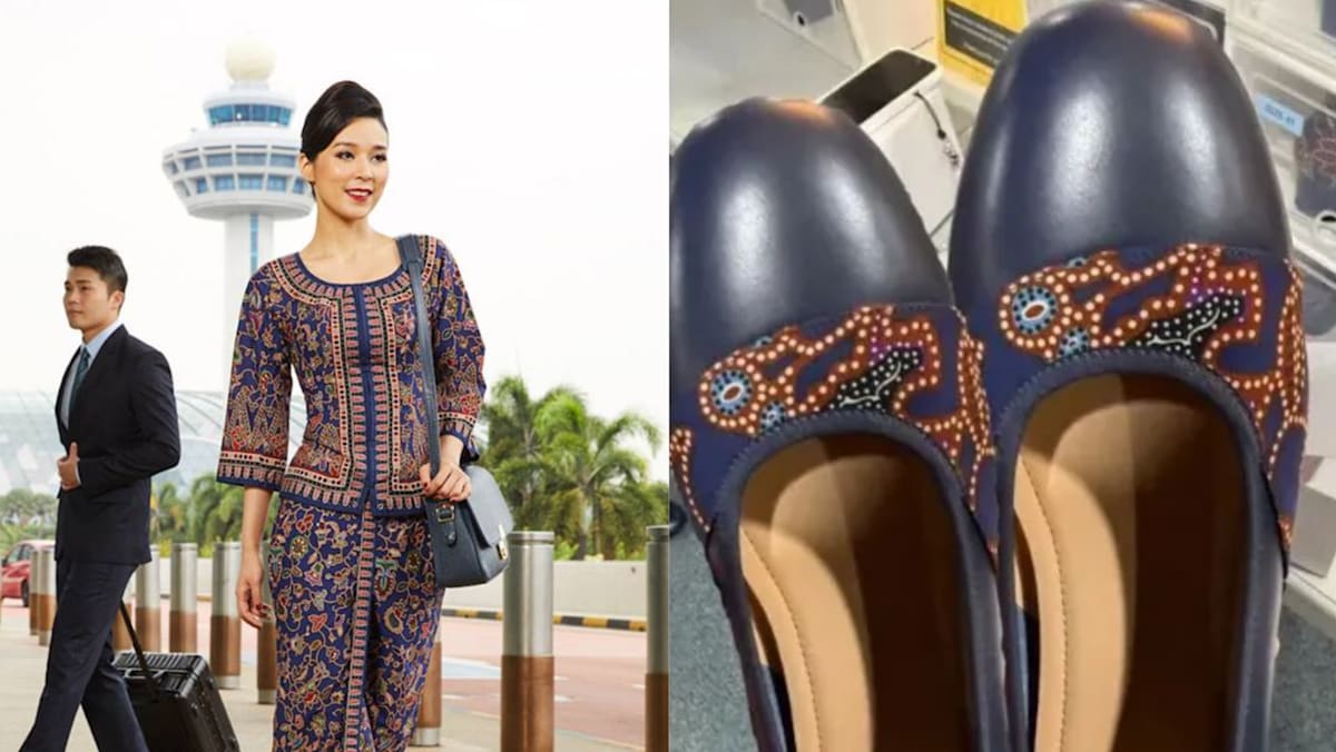 O que foi incorporado nos novos sapatos da tripulação de cabine Pazzion da SIA após 31 meses de desenvolvimento