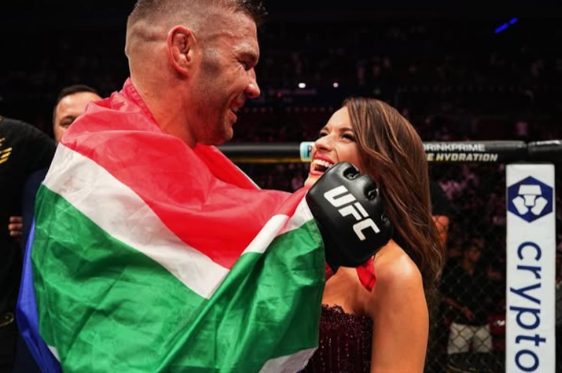 A estrela do UFC Dricus du Plessis celebrou seu casamento com Vasti Spiller